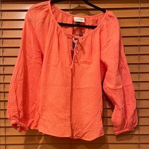 Universal Threads Coral Boho Women's Top size S (F)